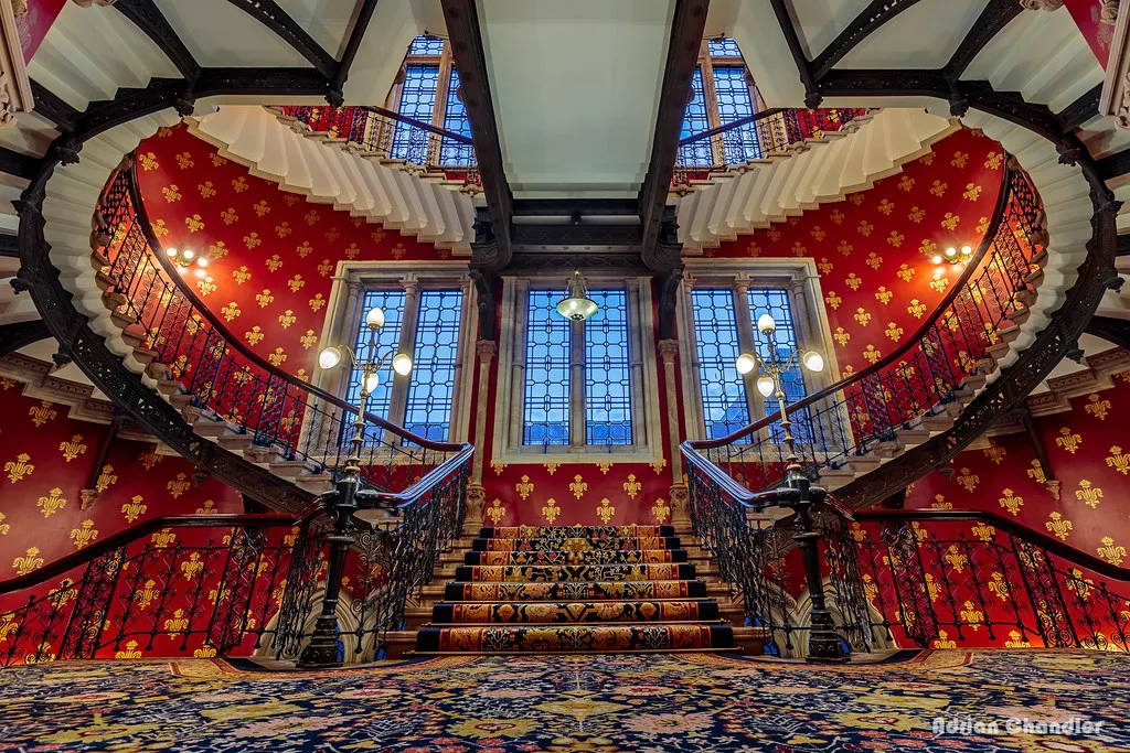 St Pancras Renaissance Hotel – inside, the Grand Staircase